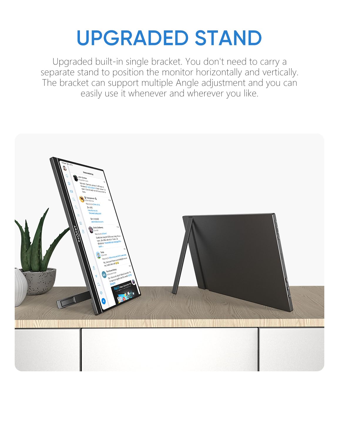 Arzopa 15.6 inch IPS  FHD HDR 1080P Resolution 100% SRGB 300 Nits Portable Monitor - Image 7