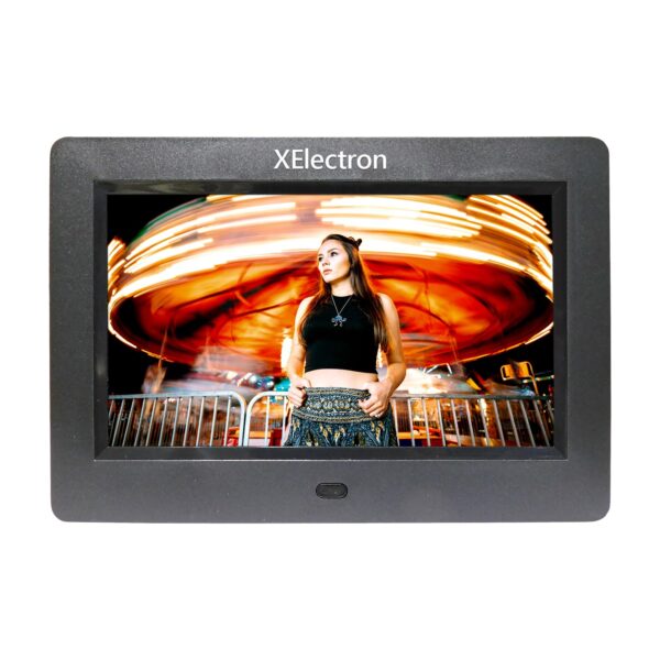XElectron 7 inch (17.78 cm) Digital Photo Frame with HD Display, 2GB RAM, 180° Wide Angle View, Auto Rotate, Play Photos, Videos, Music, Clock, Calendar and Slideshow with Remote (Black) - Image 3