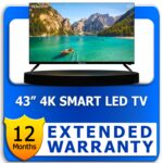 43 Inch Smart 4K LED TV 1 Year Extended Warranty