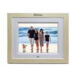 XElectron 8 inch IPS LED Digital Photo Frame with HD Display, Auto-Rotate, Play Photos, Videos, Music and Slideshow with SD Card, USB Ports (White)