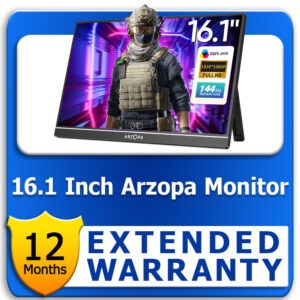 ARZOPA 16.1 Inch Portable Monitor 1 Year Extended Warranty