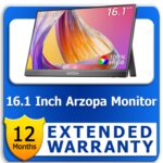 ARZOPA 16.1 Inch Portable Monitor 1 Year Extended Warranty