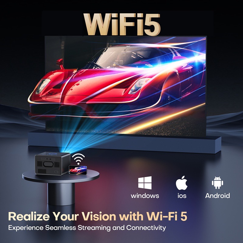 XElectron iProjector 3 Plus | Official Google TV | Dust Proof | Brightest 2500 ANSI, Native 1080p Smart Projector 4k Ultra HD for Home | Auto Focus & Keystone, HDMI ARC, WiFi 5 & BT, Screen Mirroring - Image 3