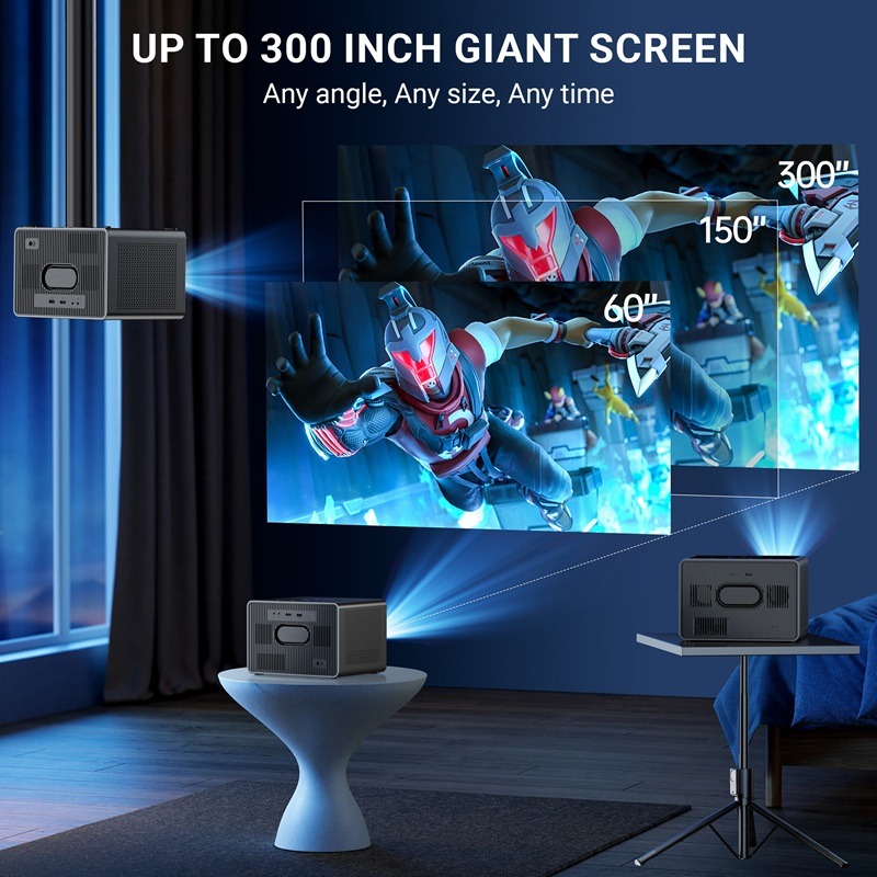 XElectron iProjector 3 Plus | Official Google TV | Dust Proof | Brightest 2500 ANSI, Native 1080p Smart Projector 4k Ultra HD for Home | Auto Focus & Keystone, HDMI ARC, WiFi 5 & BT, Screen Mirroring - Image 8